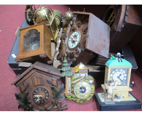 Cuckoo Clock's, lantern clock cases, etc:- One Box