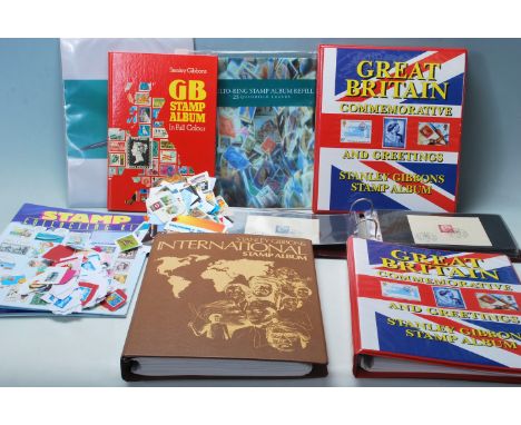 A collection of stamp albums to include stamps from Great Britain and the commonwealth, European and worldwide. The stamps be