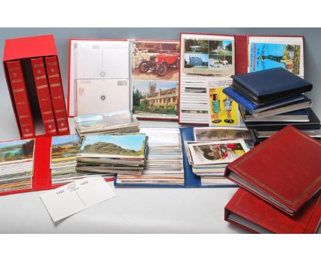 A large collection of postcards dating from the 20th century. To include humour, topographical, architectural being presented