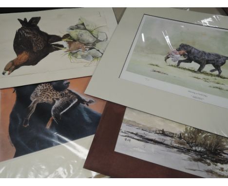 Christopher Marshall,(20th century), after, a print, Having a Field Day, signed and dated 2010, 30 x 42cm, mounted, 44 x 56cm