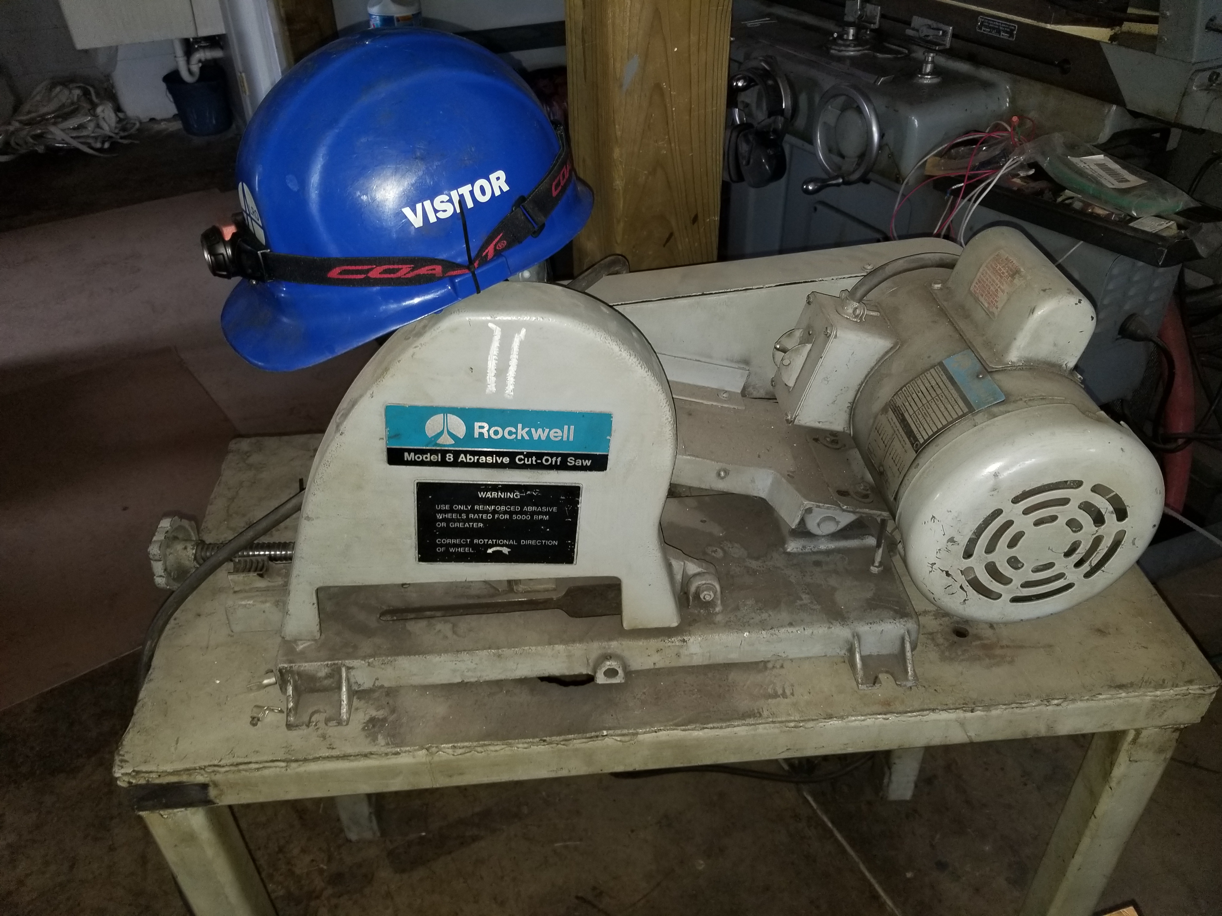 Rockwell Model 8 Abrasive Cut Off Saw with Stand
