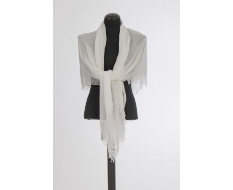 TuchJil Sander, Hamburg Baumwolle, weiß. Ca. 137 x 140 cm cm. Zustand: Ungetragen, mit Orig. Etikett.