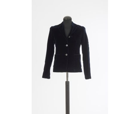 BlazerJil Sander, Hamburg Mischgewebe mit Viskose, royalblau, gefüttert, einreihig geknöpft, aufgesetzte Taschen. Gr. 34.