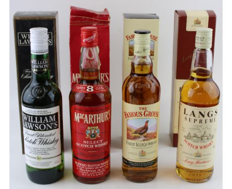 A Collection of Bottled Finest Blended Scotch Whisky to include 8 years old MacArthur's, William Lawson's, Famous Grouse and 