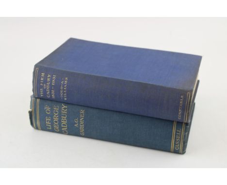 Life of George Cadbury A.G. Gardiner, which includes typed note from Mrs George Cadbury and Family dated 1923, together with 