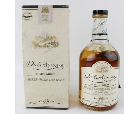 Dalwhinnie scotch whisky single highland malt 15 years old 70cl  in original packaging and unopened