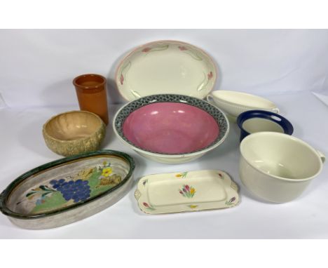 A large selection of miscellaneous ceramics, including various decorative bowls and plates; also including various small phot