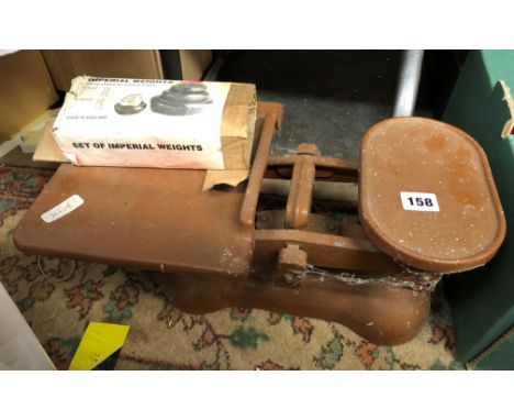 SET OF SCALES WITH IMPERIAL WEIGHTS