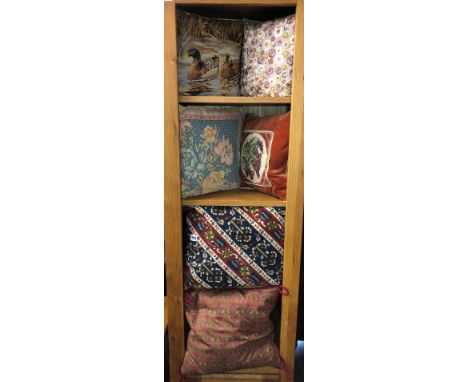 SIX TAPESTRY SCATTER CUSHIONS