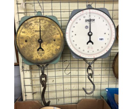 TWO SALTER 22LB AND 400LB SCALES