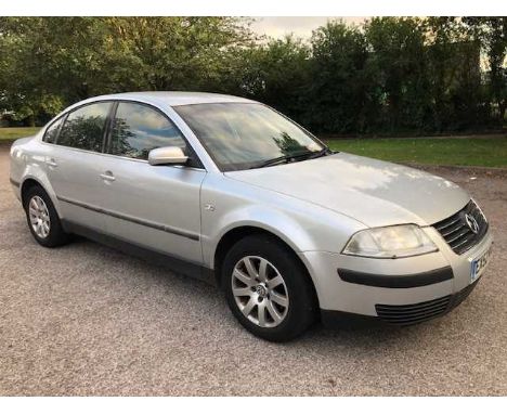 2002 (52) Volkswagen Passat SE 1.9 TDI Tiptronic, 4 door saloon, Reg. No. EX52 MXD, finished in silver, automatic gearbox, mi