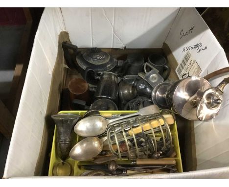 Lot old plated ware including entree dishes , chamber stick and wine coaster