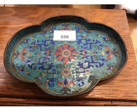 Antique Chinese Canton enamel scholars tray