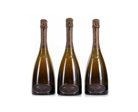 3 BOTTLES OF BELLAVISTA FRACIACORTA GRAN CUVEE 2000 ITALIAN - SPARKLING WHITE WINE 12.5% ABV / 75clQty: 3