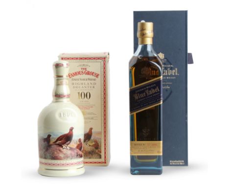  Johnnie Walker Blue LabelA blend of their rarest whiskies. Distilled and bottled by John Walker &amp; Sons Limited.Bottle nu