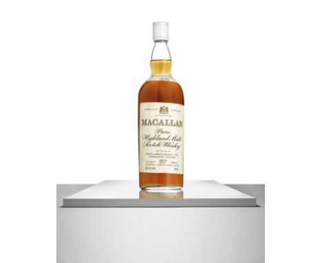  The Macallan-1956Distilled by Macallan-Glenlivet Ltd. Bottled by Campbell, Hope &amp; King. Perforated screw cap. Good label