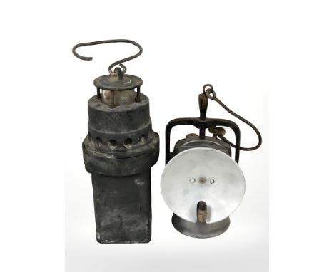 A Damp Alarm and a Premier Engineering & Company, Leeds lamp  