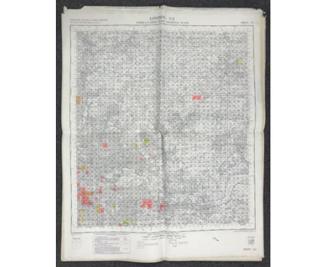 USED GB VINTAGE ORDNANCE SURVEY MAPS (QTY)