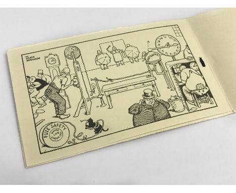 VINTAGE MILITARY CHRISTMAS GREETING CARD BY HEATH ROBINSON - SIGNED