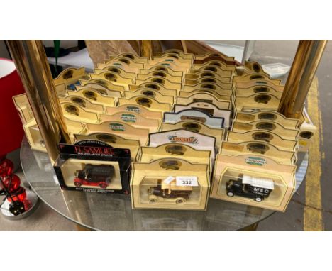 Shelf of mixed boxed car models; Days Gone and Promotional Models 
