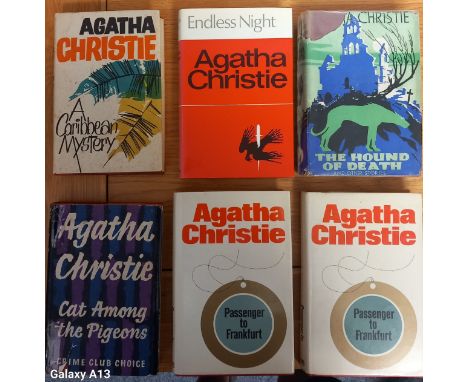 A Collection of Agatha Christie Novels:Passenger To Frankfurt  x 2, [First Edition 1970] London, Cat Among The Pigeons  1959 