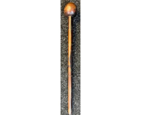 Antique African tribal Knobkerrie war club. [52cm in length] 