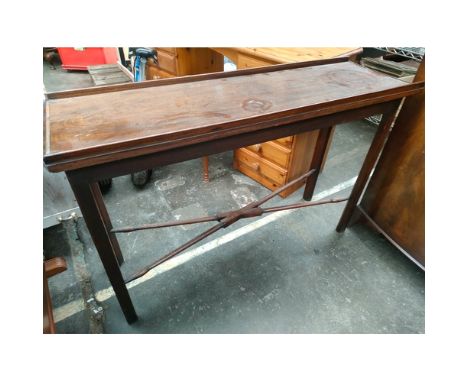 A Victorian console table .