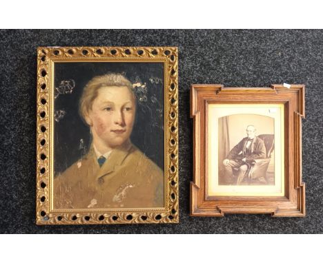 19th Century Portrait of James Hogarth (central Flours Mills), Father of John Hogarth. Oil on canvas (in need of attention).A