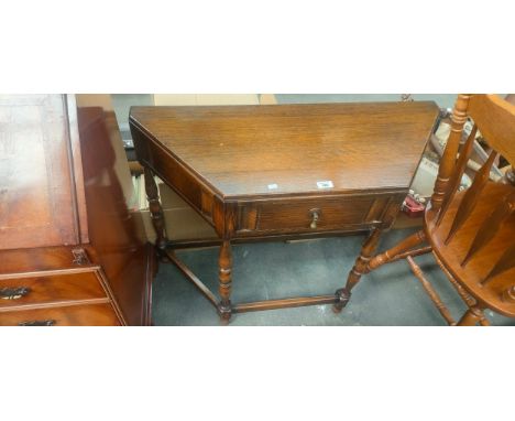 Vintage oak console table 