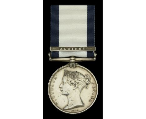 A fine Naval General Service Medal 1793-1840 awarded to Captain G. Cheyne, Royal Navy, who, having been taken prisoner follow