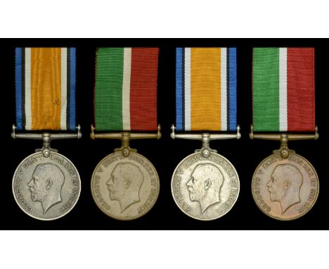 Pair: R. H. Gent, Mercantile Marine British War and Mercantile Marine War Medals (Reginald H. Gent) very fine  Pair: P. K. Wi