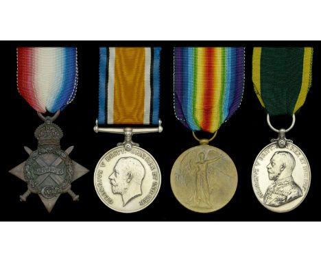 Four: Acting Sergeant W. Kerridge, Royal Engineers, who died at home on 1 November 1918  1914-15 Star (630 Dvr. W. Kerridge. 