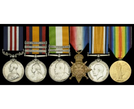 A Great War ‘Trench Raid’ M.M. group of six awarded to Lance-Corporal F. Thomas, Duke of Cornwall’s Light Infantry, who was a