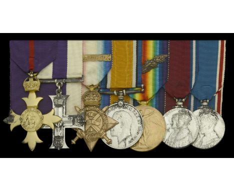 A fine Great War O.B.E., M.C. group of seven awarded to Colonel H. L. Howell, Royal Army Medical Corps, who served with disti