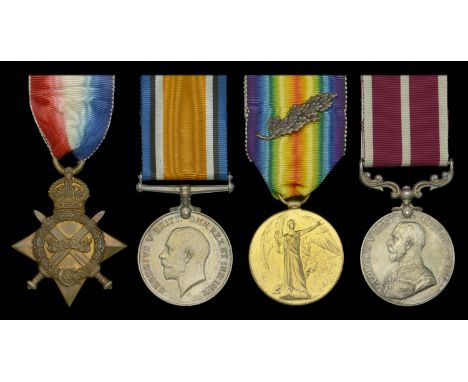 Four: Acting Warrant Officer First Class C. Gibson, Royal Army Ordnance Corps  1914-15 Star (01328 2.Cpl. C. Gibson. A.O.C.);