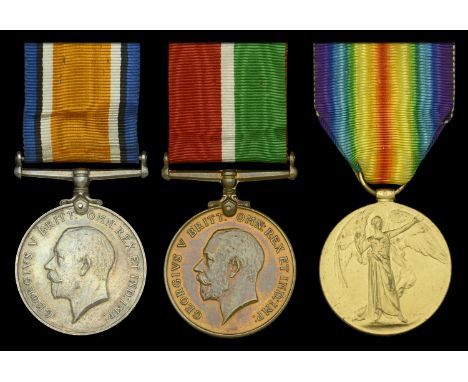 Three: Officer’s Steward 2nd Class C. J. Crawley, Royal Navy and Mercantile Marine, who survived the sinking of H.M.S. Surpri