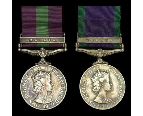 General Service 1918-62, 1 clasp, Malaya, E.II.R. (4142009 Jnr. Tech. R. W. Page. R.A.F.); General Service 1962-2007, 1 clasp
