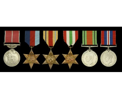 A Second War B.E.M. group of six awarded to Corporal L. Hammond, Royal Army Service Corps   British Empire Medal, (Military) 