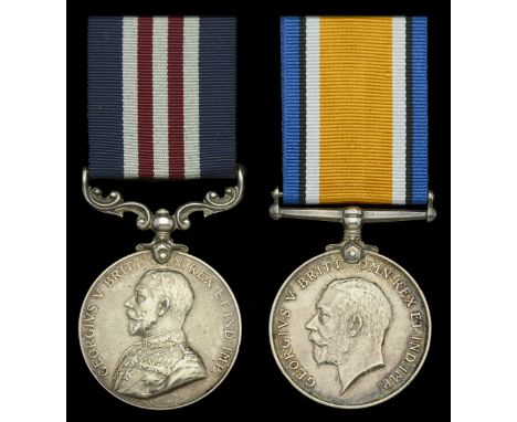 A Great War ‘Western Front’ M.M. pair awarded to Sergeant J. Hurley, East Lancashire Regiment, who was later brutally set upo