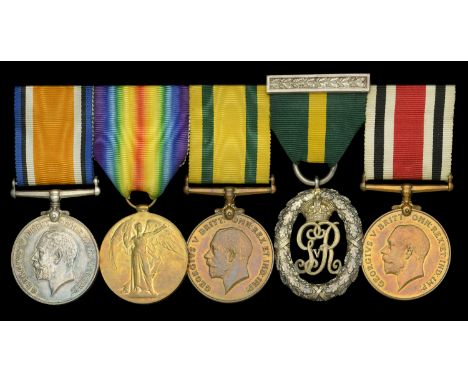 Five: Major A. Sissons, East Yorkshire Regiment  British War and Victory Medals (Major A. Sissons.); Territorial Force War Me