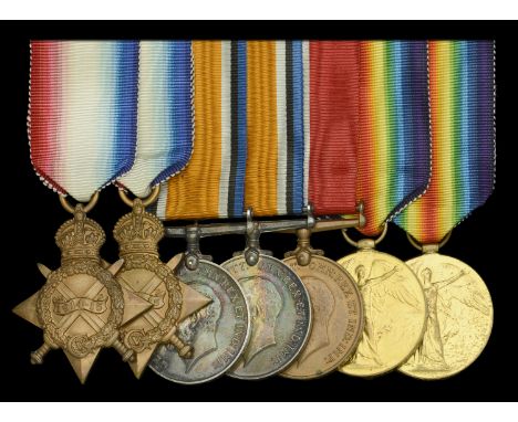 A scarce Great War 'double issue' group of seven awarded to Chief Engineer R. A. Mackenzie, Mercantile Fleet Auxiliary, late 