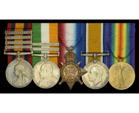 Five: Private M. Bitten, Loyal North Lancashire Regiment, later Middlesex Regiment  Queen’s South Africa 1899-1902, 4 clasps,