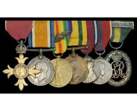 A post-War ‘Civil Division’ O.B.E. group of seven awarded to Major A. Young, Essex Regiment, later Royal Engineers, sometime 