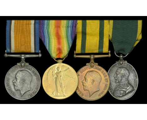 Four: Lieutenant J. R. Thompson, Northern Cyclist Battalion  British War and Victory Medals (Lieut. J. R. Thompson.); Territo