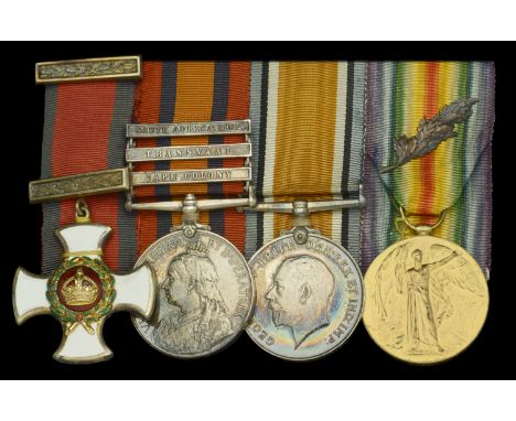 A Great War ‘Western Front’ D.S.O. group of four awarded to Lieutenant-Colonel D. C. Owen, Middlesex Regiment, who was three 