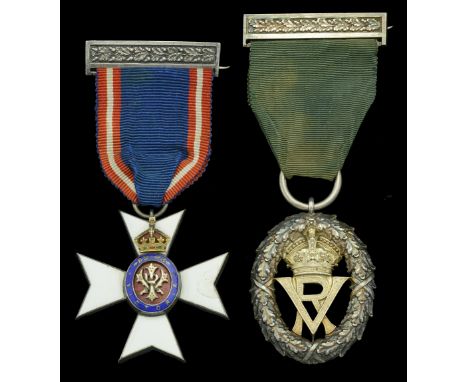 An M.V.O. pair awarded to Colonel A. B. Grant, 1st Lanark Royal Garrison Artillery Volunteers  The Royal Victorian Order, M.V