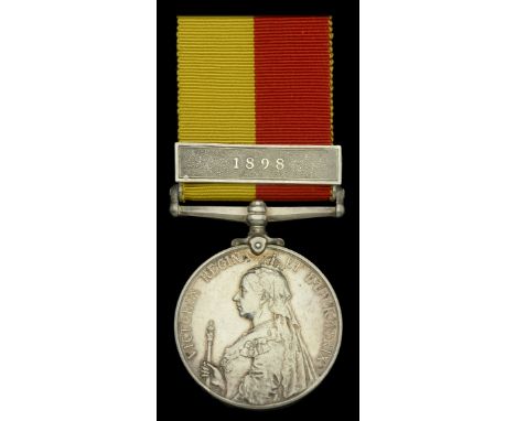 East and Central Africa 1897-99, 1 clasp, 1898 (Pte. Yero Muhamad) engraved naming, minor edge bruise and light contact marks