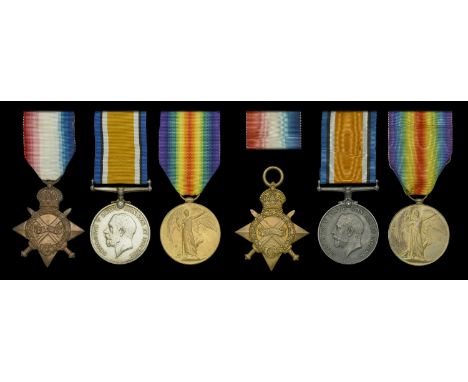 Three: Able Seaman R. Godden, Royal Navy, who died of dysentery on 7 September 1915 1914-15 Star (144561, R. Godden. A.B., R.
