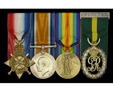 Four: Major H. M. Foster, 1/4th Battalion, Hampshire Regiment (T.F.)  1914-15 Star (Capt. H.M. Foster. Hamps. R.); British Wa