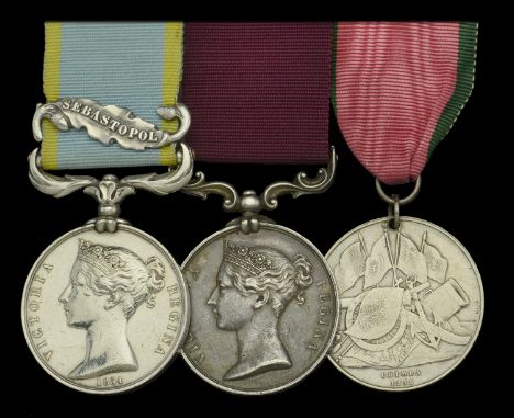 Three: Master Gunner James Doig, Royal Artillery   Crimea 1854-56, 1 clasp, Sebastopol (Serjeant James Doig, 2nd Batn. R.A.) 